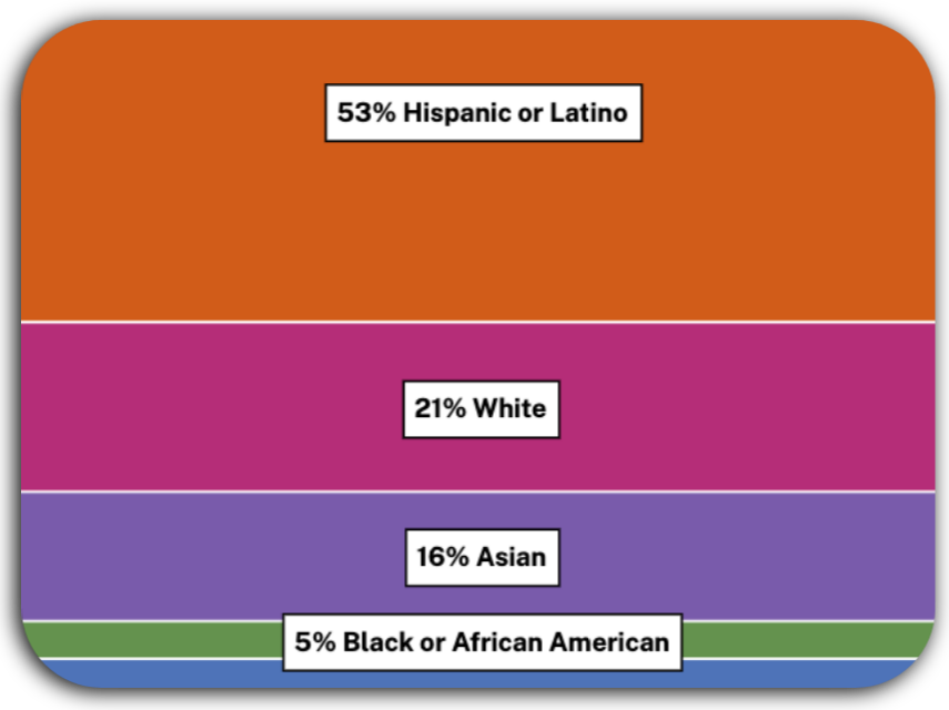 Enrollment bar chart from Student Pathways Dashboard